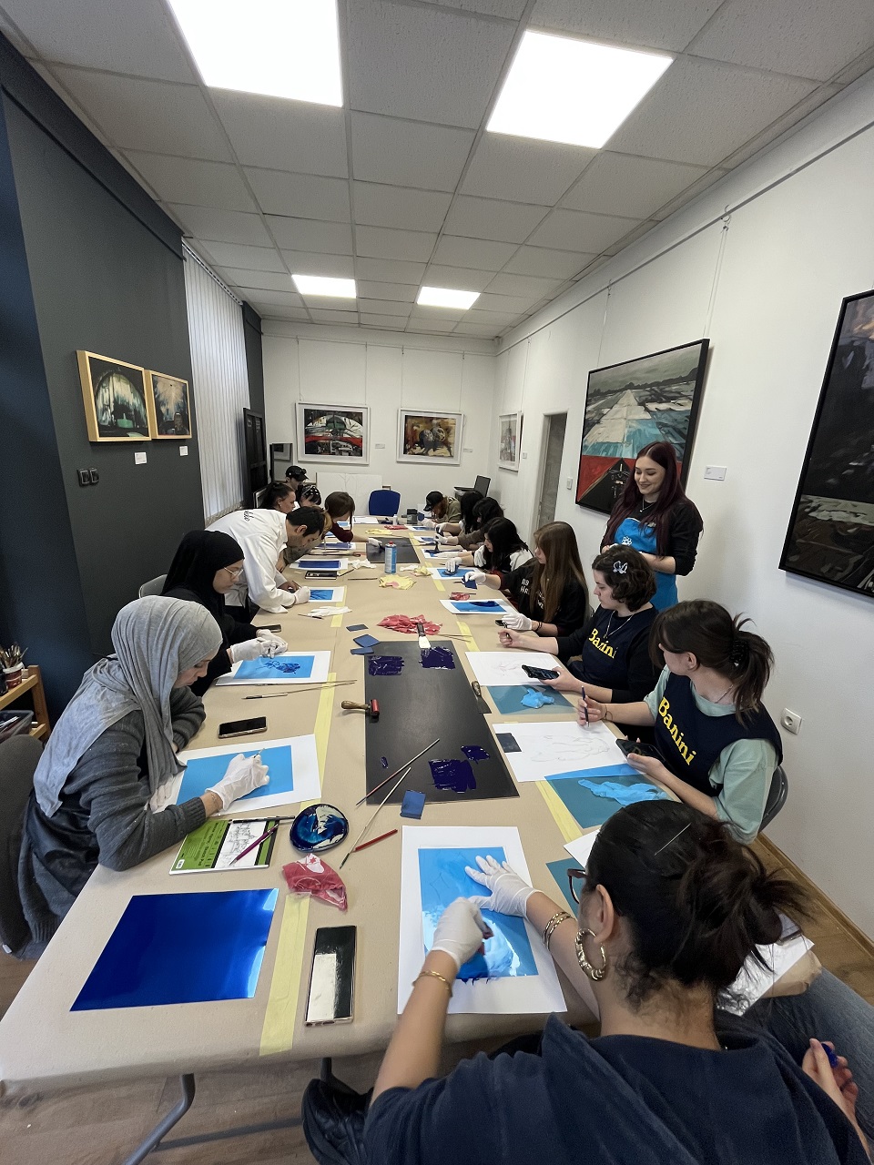 Studenti VACD-ja istražili tehniku monoprinta s umjetnicom Eldinom Kožljak