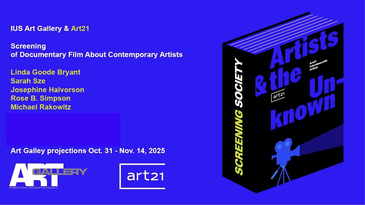 Umjetnička galerija IUS-a organizovala premijeru Art21 serijala: „ Artists and the Unknown”