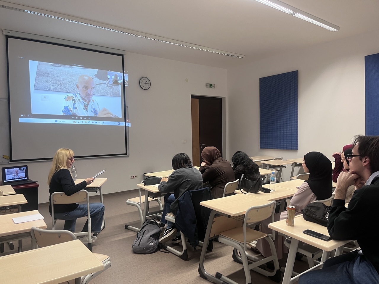 Artist Talks at IUS: Djamal Benmokhtar in Dialogue with Students of VA324 History of Graphic Design