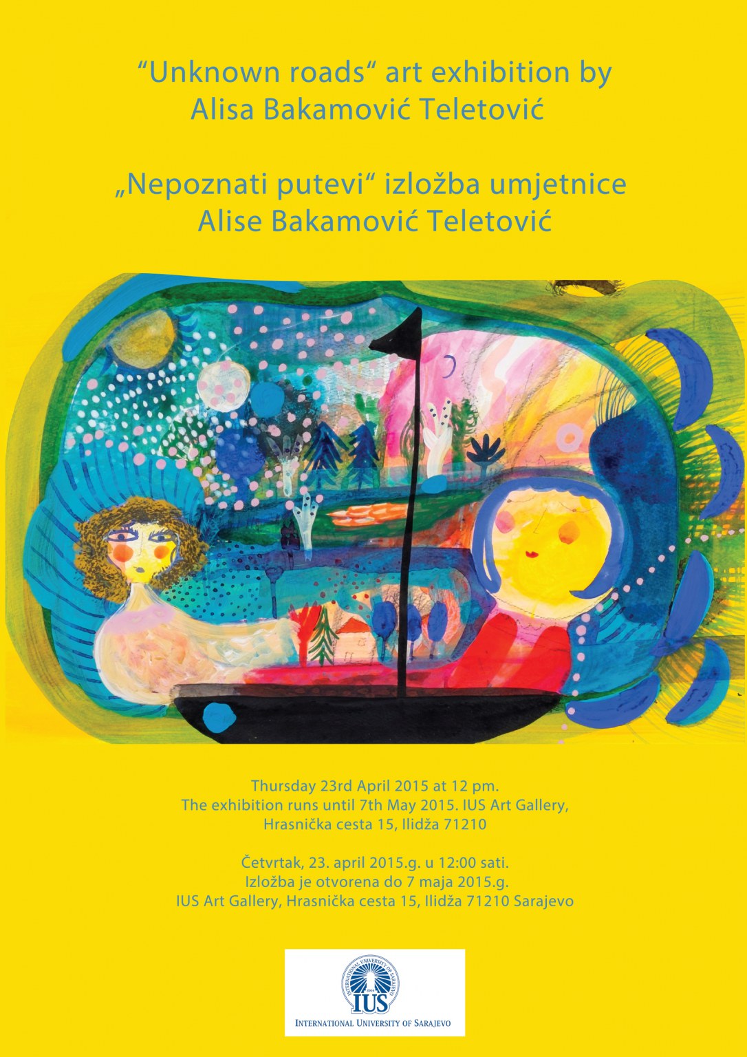 An exhibition of paintings of artist Alisa Bakamović Teletović