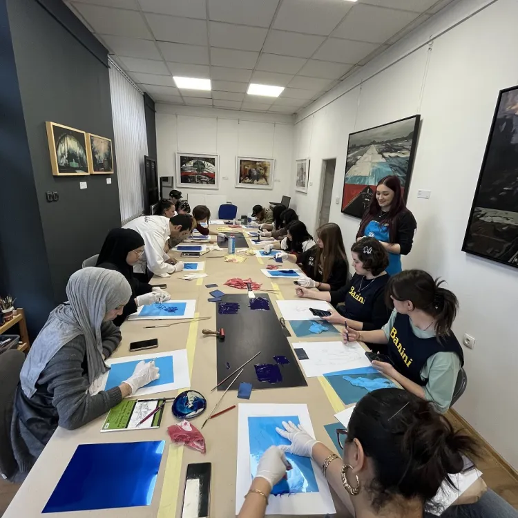 Studenti VACD-ja istražili tehniku monoprinta s umjetnicom Eldinom Kožljak