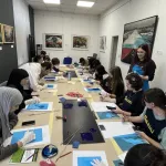 VACD Students Explore Monotype Printmaking with Artist Eldina Kožljak